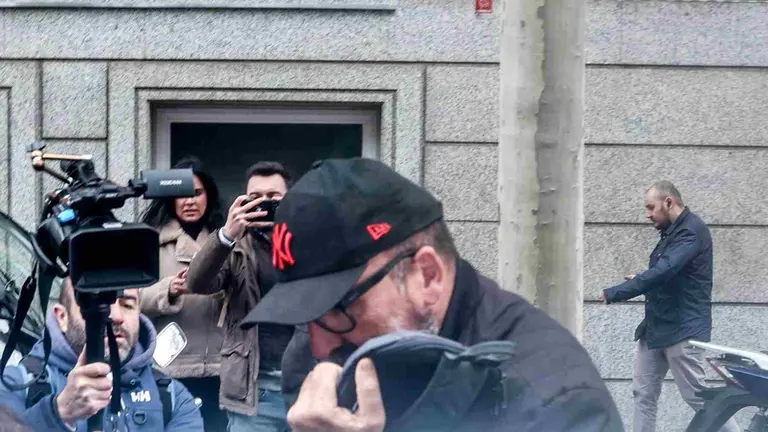 Koldo Garc&iacute;a, a su salida de la Audiencia Nacional. EUROPA PRESS / RICARDO RUBIO