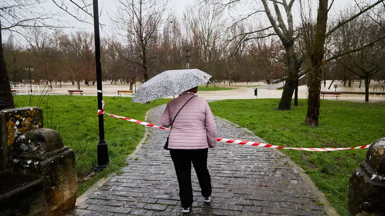 La crecida r&iacute;o Arga a su paso por Pamplona ha afectado a los parques y paseos pr&oacute;ximos al r&iacute;o y ha obligado a la Polic&iacute;a Municipal a cortar el tr&aacute;fico rodado y peatonal en varios puntos de la ciudad . I&Ntilde;IGO ALZUGARAY