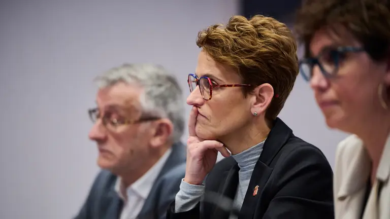 Comparecencia para que la presidenta del Gobierno, Mar&iacute;a Chivite, explique la sentencia del Tribunal Supremo que anula el Real Decreto 252/2023, de 4 de abril, de traspaso de funciones y servicios de la Administraci&oacute;n del Estado a la Comunidad foral de Navarra en materia de tr&aacute;fico y circulaci&oacute;n de veh&iacute;culos a motor. PABLO LASAOSA