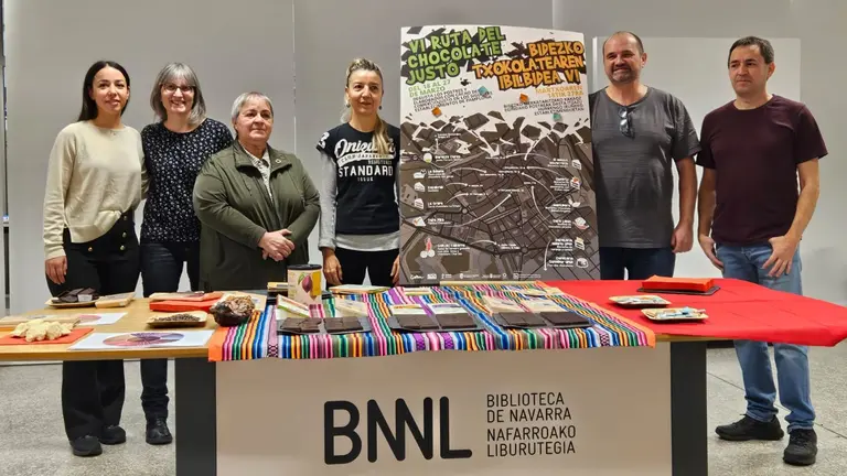 Presentacion de La Ruta del Chocolate de Comercio Justo de Navarra 2024. CEDIDA