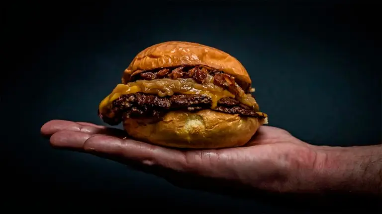 Una de las hamburguesas de Gow Delivery.