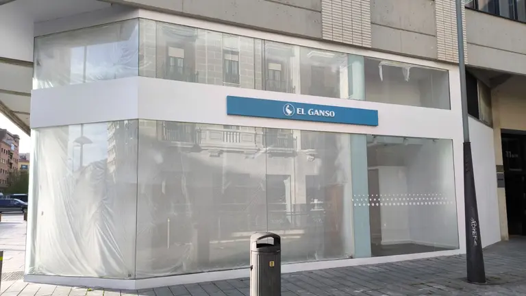 Imagen de la fachada donde va a estar El Ganso. NAVARRA.COM