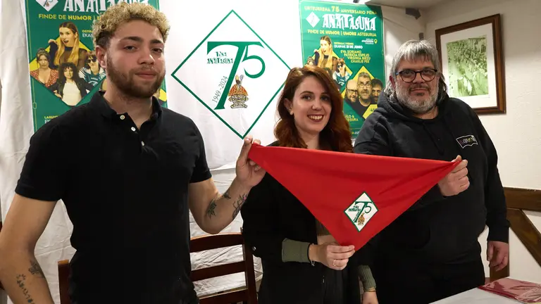 Presentaci&oacute;n de los actos organizados con motivo del 75&ordm; aniversario de la Pe&ntilde;a Anaitasuna de Pamplona. I&Ntilde;IGO ALZUGARAY