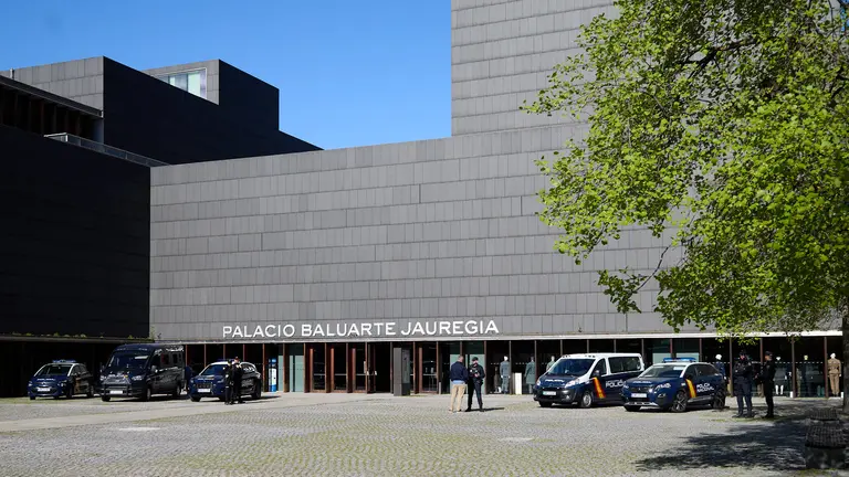 Inauguraci&oacute;n de la exposici&oacute;n 'Bicentenario de la Polic&iacute;a Nacional' en Baluarte, con la presencia de la delegada del Gobierno en Navarra, Alicia Echeverr&iacute;a. I&Ntilde;IGO ALZUGARAY
