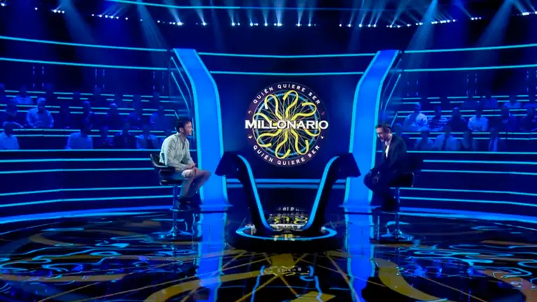 Imagen de un momento del concurso ¿Quién quiere ser millonario? en la que el concursante Martín tuvo que responder una pregunta de San Fermín. lasexta.com