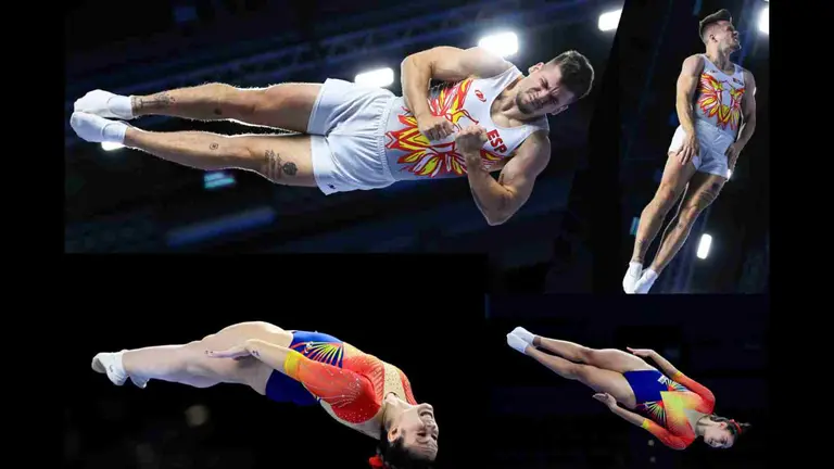 La modalidad gimn&aacute;stica de trampol&iacute;n llega a Navarra. NAVARRA ARENA