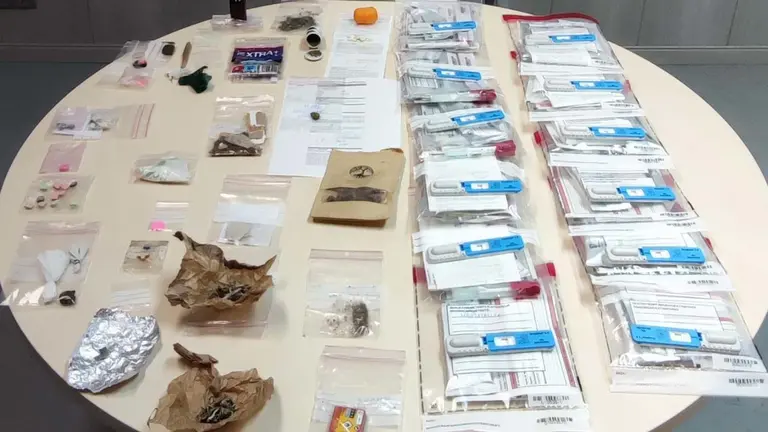 Drogas incautadas en la fiesta Rave de Leiza. POLIC&Iacute;A FORAL