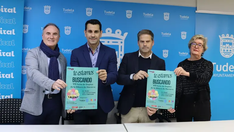 Presentaci&oacute;n de la feria de empleo en Tudela. CEDIDA