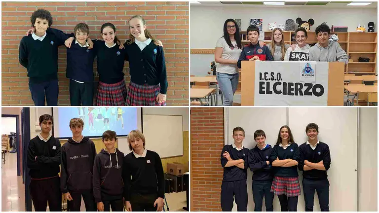 Alumnos de San Cernin, Irabia-Izaga y El Cierzo que representar&aacute;n a Navarra en la final de Entrerredes. RED EL&Eacute;CTRICA