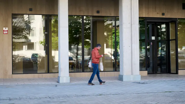Restaurante Navarra, en la Plaza Lakuondo. PABLO LASAOSA