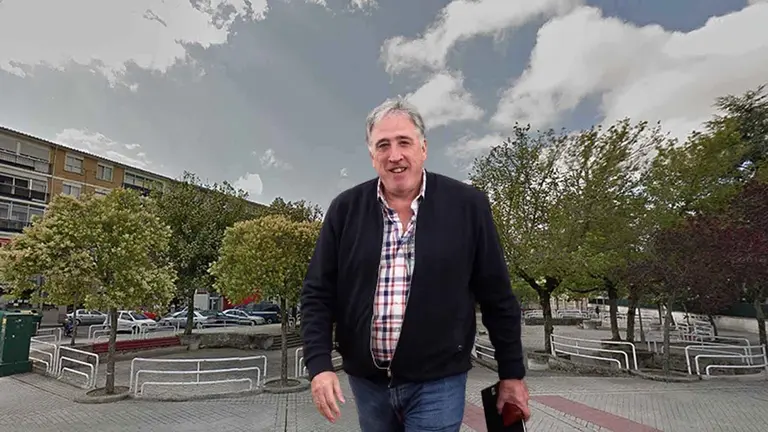 Fotomontaje de Joseba Asir&oacute;n sobre una foto de la plaza del Euskera.