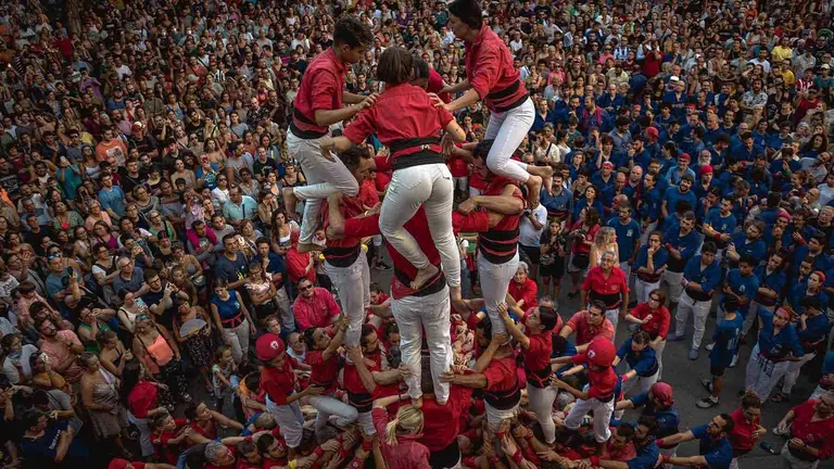 Actuación de una colla de Castellers en una imagen de archivo.