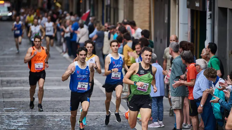 Carrera del Encierro 2024 organizada por la pe&ntilde;a La Jarana. PABLO LASAOSA