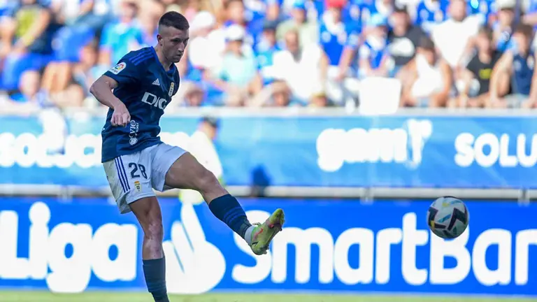 Abel Bretón, jugador del Real Oviedo, objetivo para el Club Atlético Osasuna. REAL OVIEDO / TWITTER