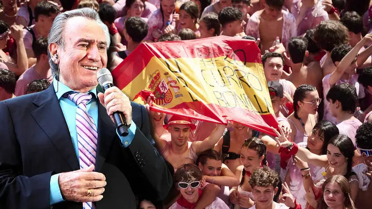 Tudela canta ¡que viva España! en el comienzo de las Fiestas de Santa Ana 2024.