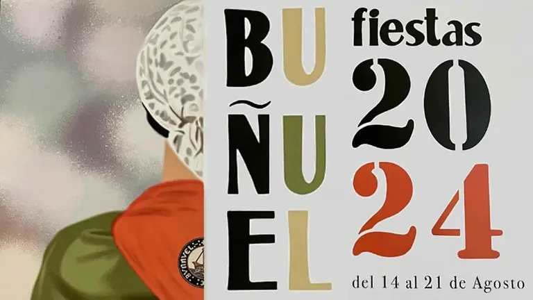Cartel de Fiestas de Buñuel 2024 en honor a Santa Ana