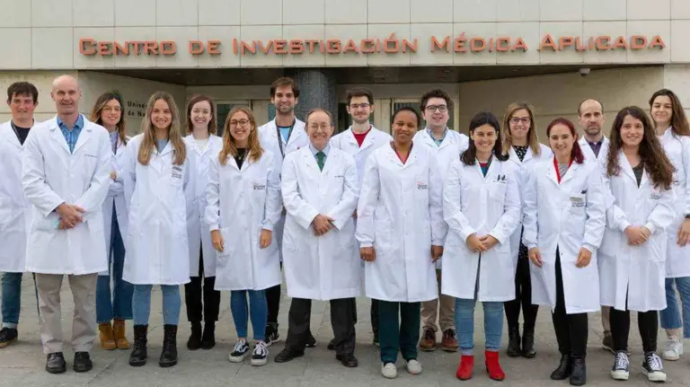 Grupo de investigadores del CIMA y de la Cl&iacute;nica Universidad de Navarra que participar&aacute;n en el proyecto. CL&Iacute;NICA UNIVERSIDAD DE NAVARRA