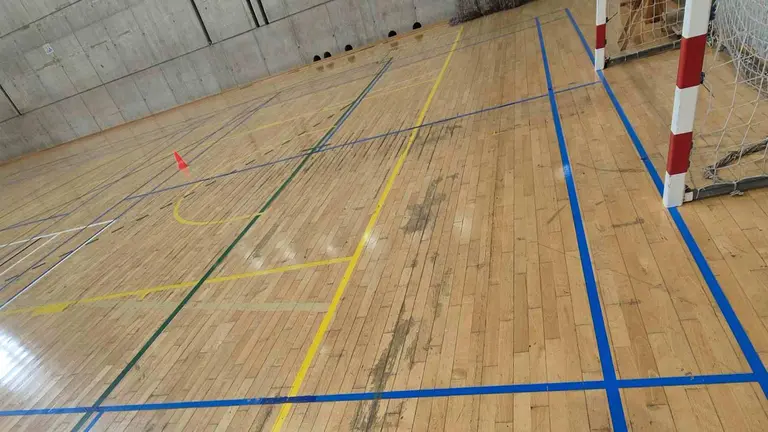 Estado del parqu&eacute; del pabell&oacute;n Lizarrer&iacute;a de Estella. AYUNTAMIENTO DE ESTELLA