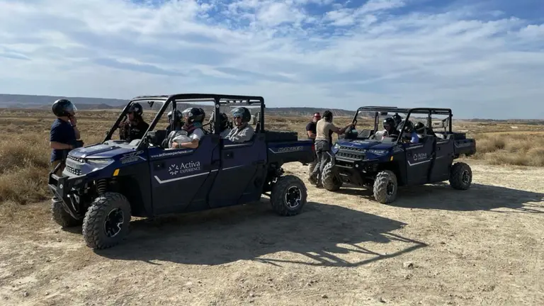 Imagen de archivo de una excursi&oacute;n en 4x4 por las Bardenas Reales de Navarra. TURISMO DE NAVARRA