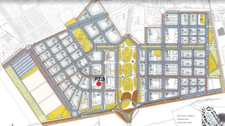 Parcela a subastar en la zona de Gardachales, en Tudela. ADENTY