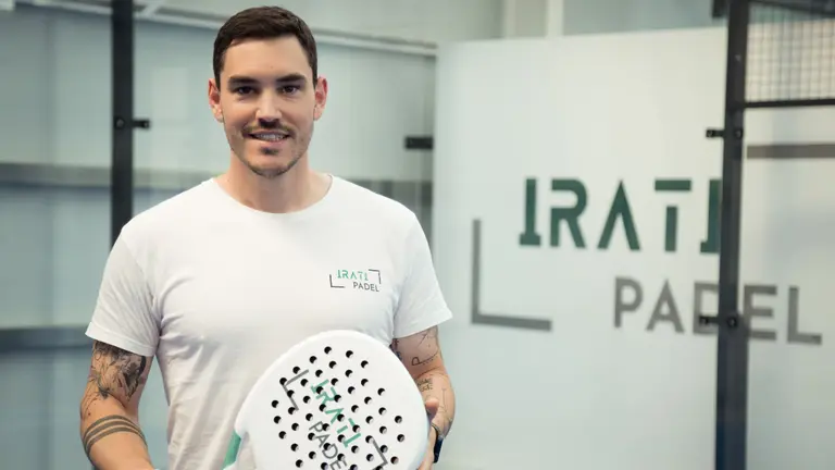 Imanol Otano ha abierto las pistas Irati Pádel en Aoiz. CEDIDA