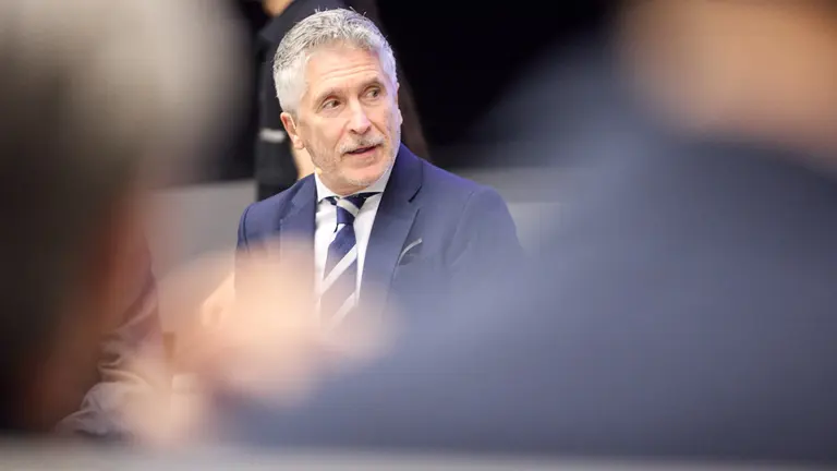 El ministro del Interior, Fernando Grande-Marlaska, inaugura la 'III Jornada Contar el Terror: las historias detr&aacute;s de la historia', organizada por la Universidad de Navarra, la Fundaci&oacute;n V&iacute;ctimas del Terrorismo y el Centro Memorial de las V&iacute;ctimas del Terrorismo. I&Ntilde;IGO ALZUGARAY