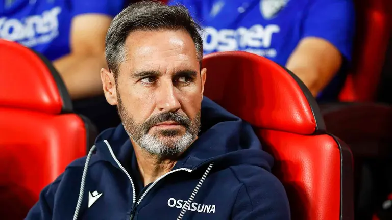 El entrenador de Osasuna, Vicente Moreno. Irina R. Hipolito / AFP7 / Europa Press.