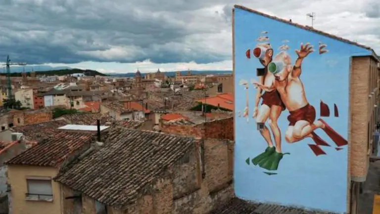 Imagen de archivo de un mural en Tudela. VISIT NAVARRA / TURISMO DE NAVARRA