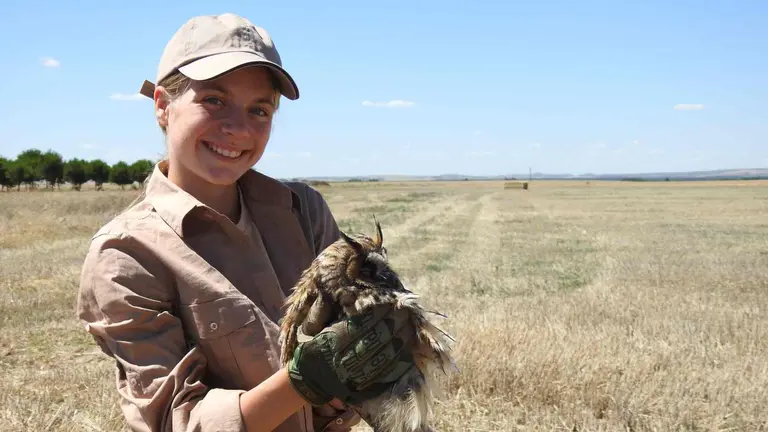 Elvia G&oacute;mez Troya, la ni&ntilde;a navarra influencer de la naturaleza. CEDIDA