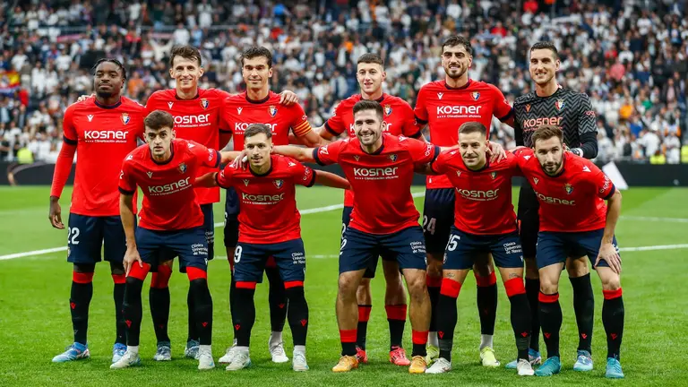 Alineaci&oacute;n de OSasuna para jugar en el Bernab&eacute;u frente al Real Madrid. EUROPAPRESS