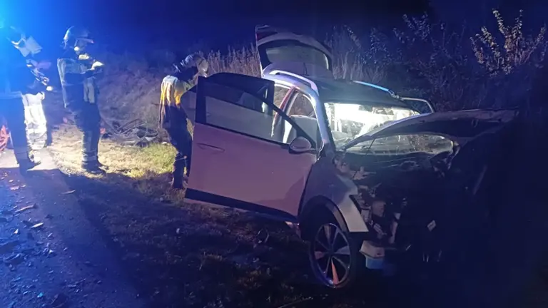 Tres personas heridas tras colisionar tres veh&iacute;culos en Corella. BOMBEROS