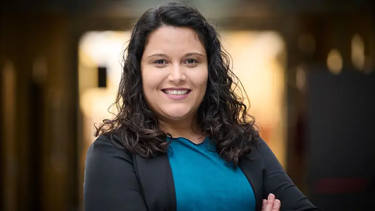 Danielle Pires Nogueira, en la UPNA. CEDIDA