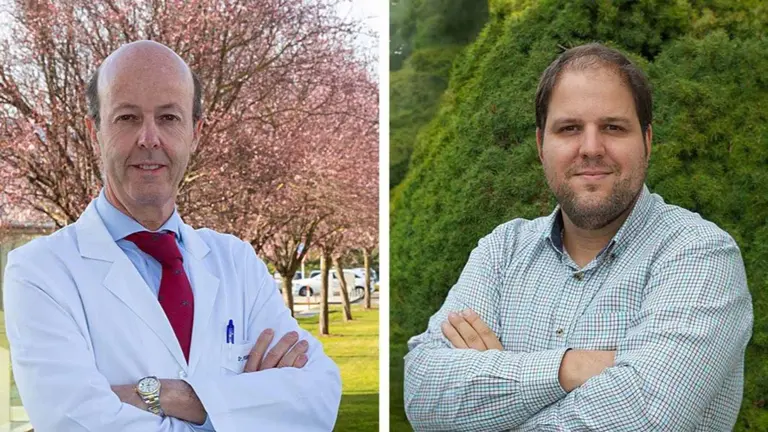El Dr. Felipe Prósper, director del Área de Terapia Celular de la Clínica Universidad de Navarra y el Dr. Juan Roberto Rodríguez, investigador principal del Grupo de Terapias Inmunes del Cima Universidad de Navarra.