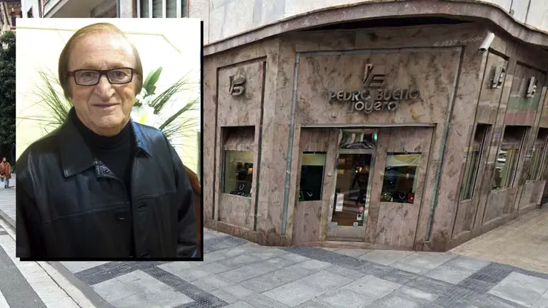Pedro Bueno, en una imagen sobre la joyer&iacute;a de Pamplona. ARCHIVO