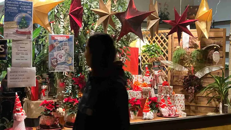 Escaparate navideño en la localidad de Zizur Mayor. AYUNTAMIENTO DE ZIZUR