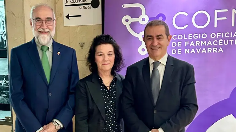 La farmacéutica Joaquina Huarte en los premios COFNA 2024. CEDIDA
