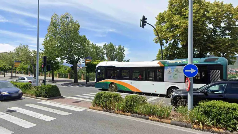 Paso de peatones de la Avenida de Navarra donde tuvo lugar el atropello. GOOGLEMAPS