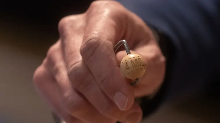 Bola del gordo del Sorteo de la Lotería de Navidad. EUROPA PRESS