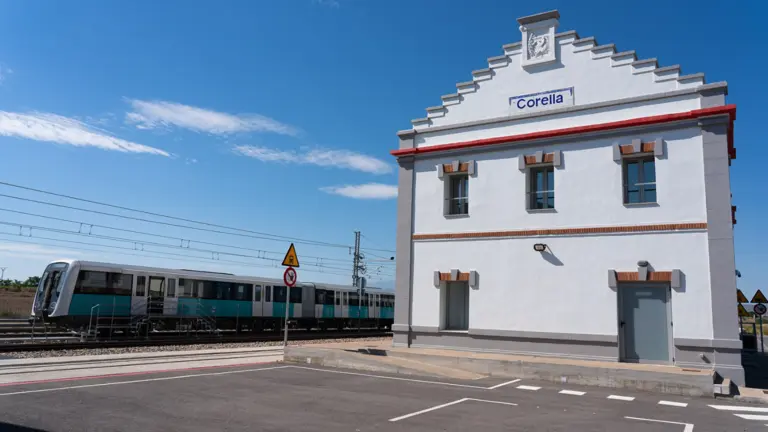 Imagen de archivo de la estación de tren de Corella. CEDIDA