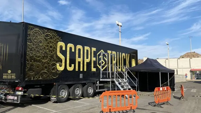 Imagen de archivo del escape room que se va a instalar en Marcilla. SCAPE TRUCK