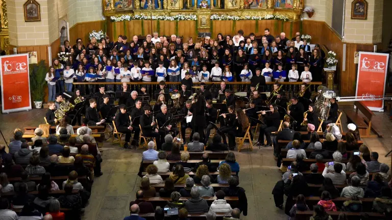 Imagen de archivo de uno de los conciertos de 'Voces por la paz'. CEDIDA