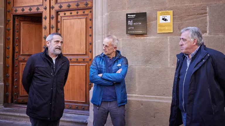 Imagen de la presentaci&oacute;n del nuevo nombre del sal&oacute;n de actos de la Mancomunidad de la Comarca de Pamplona. CEDIDA