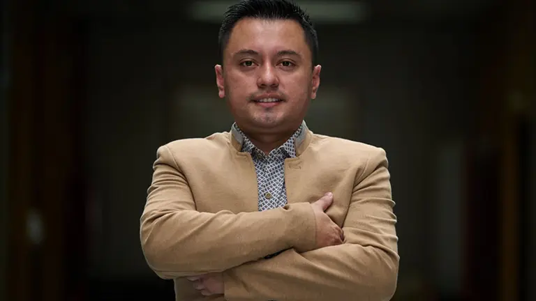 El químico Helir Joseph Muñoz Alvear, nuevo doctor por la UPNA. CEDIDA