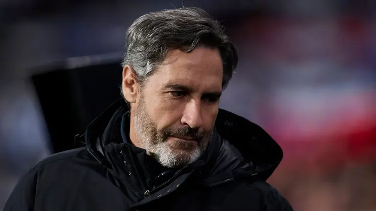 Vicente Moreno, entrenador de Osasuna, durante el partido de la Copa del Rey frente a la Real Sociedad. AFP7 / Europa Press