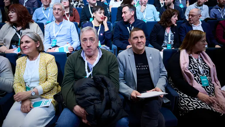 III Congreso de EH Bildu celebrado en Pamplona donde Arnaldo Otegi ha sido elegido como secretario general de la formación. PABLO LASAOSA