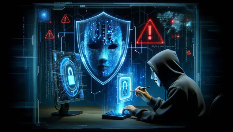 Una imagen conceptual sobre ciberseguridad y detección de fraude digital. CHATGPT