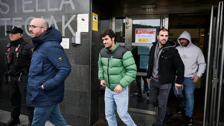 Juicio a cinco integrantes del grupo Raimundo el Canastero acusados de delitos de amenazas, injurias y contra la integridad moral de la alcaldesa de Estella Marta Ruiz de Alda (UPN). PABLO LASAOSA