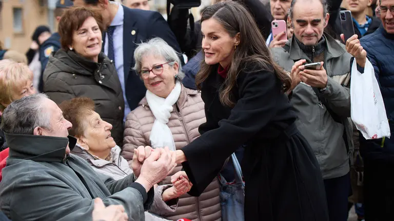 La reina Letizia visita Tudela para asistir a la Muestra de Cine Español. IÑIGO ALZUGARAY