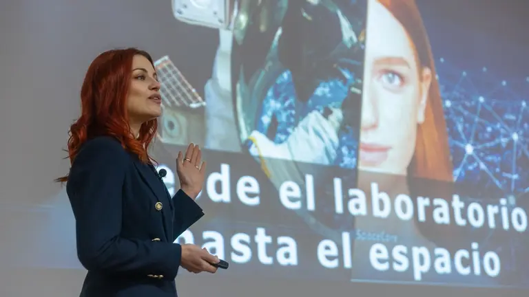 La astronauta y cient&iacute;fica Sara Garc&iacute;a Alonso. Manuel Castells