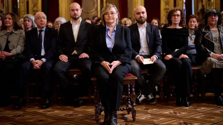 La magistrada Esther Erice ha recibido l Premio Berdinna 2025. GOBIERNO DE NAVARRA